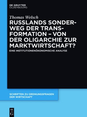 cover image of Russlands Sonderweg der Transformation – Von der Oligarchie zur Marktwirtschaft?